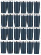24 PACK - 20OZ STAINLESS STEEL TUMBLER (PINK)