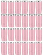 24 PACK - 20OZ STAINLESS STEEL TUMBLER (PINK)