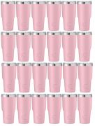 24 PACK - 30OZ STAINLESS STEEL TUMBLER (PINK)