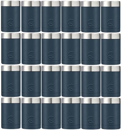 24 PACK - 12OZ CAN STAINLESS STEEL (NAVY BLUE)